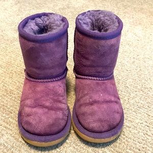 Little girls purple Uggs